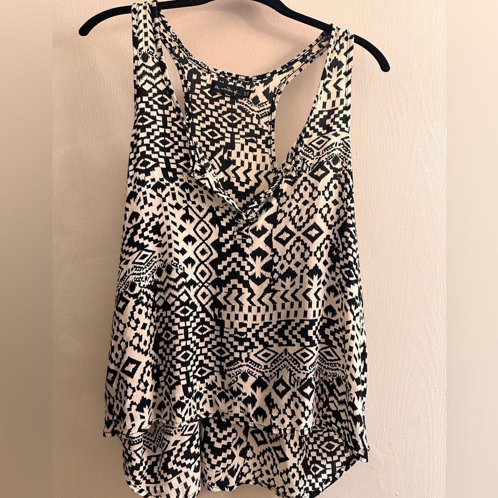 Batik Black and Cream tank